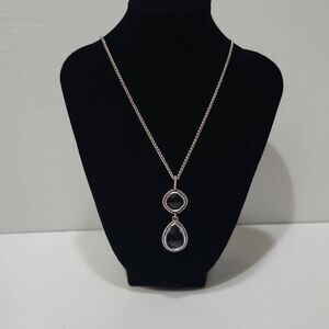 Brighton Necklace and Blue Jeweled Pendant